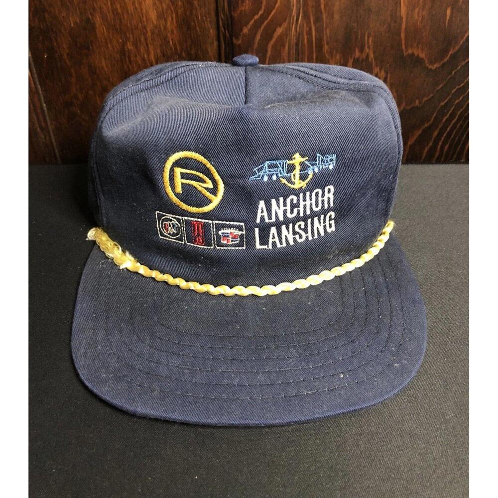 Vintage Anchor Lansing Rope Snapback Hat